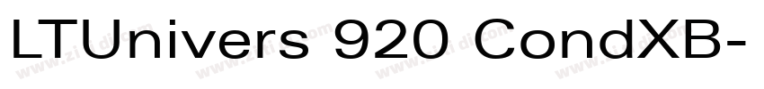 LTUnivers 920 CondXB字体转换